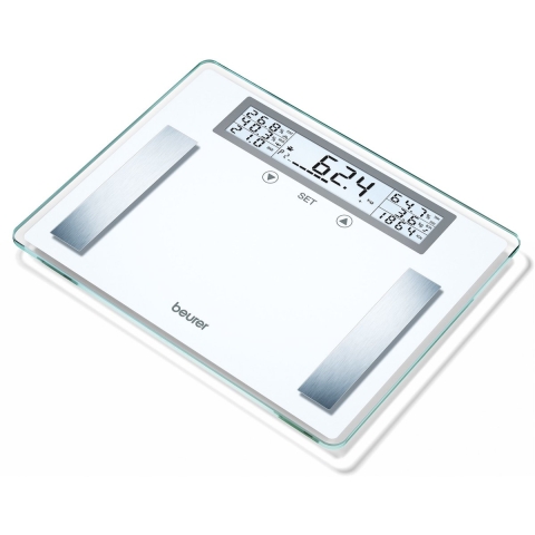 Beurer BG 51 XXL Analyse-personenweegschaal Digitaal Weegbereik (max.): 200 kg Wit, RVS