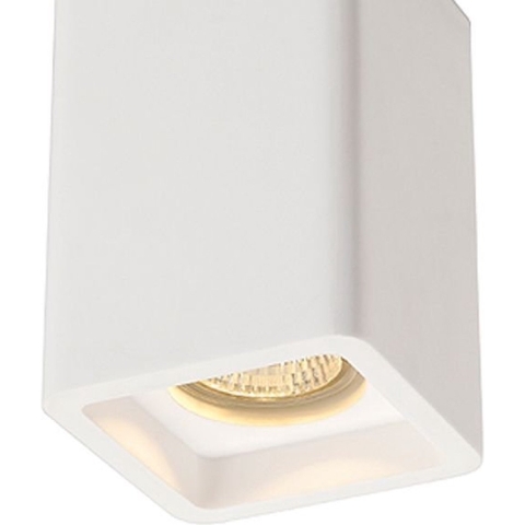 SLV 148004 Plastra Plafondlamp Halogeen, Spaarlamp, LED GU10 35 W Wit
