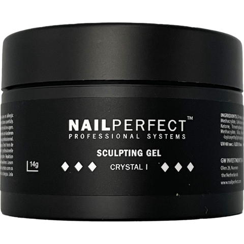 NailPerfect LED/UV Sculpting Gel 14gr Crystal I