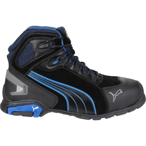 PUMA Rio Black Mid 632250-47 Hoge veiligheidsschoenen S3 Schoenmaat (EU): 47 Zwart, Blauw 1 stuk(s)