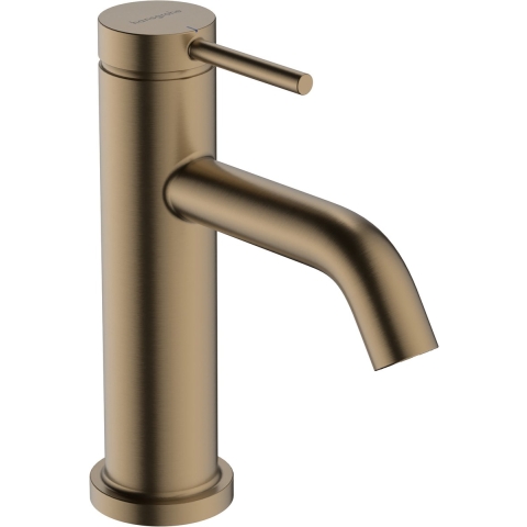 hansgrohe Tecturis S fonteinkraan 80 met rechte greep voor koud water of vooraf ingestelde watertemperatuur zonder waste Brushed Bronze