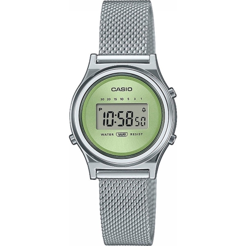 Casio Casio Collection Vintage LA700WEM-3AEF Horloge - Staal - Zilverkleurig -Ø 26 mm