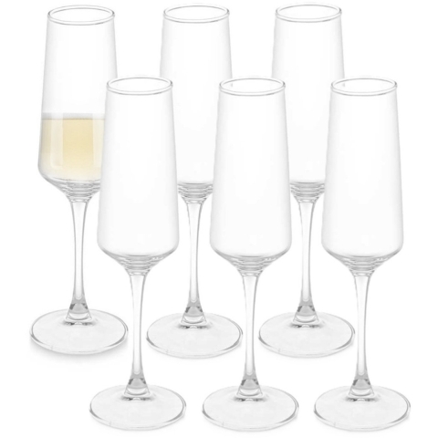 Vivalto Champagneglazen Conical - 30x stuks - prosecco/cava glazen - 250 ml -