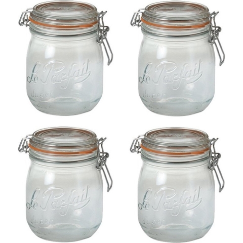18x stuks weckpot/inmaakpot met klepdeksel 0.5 liter -