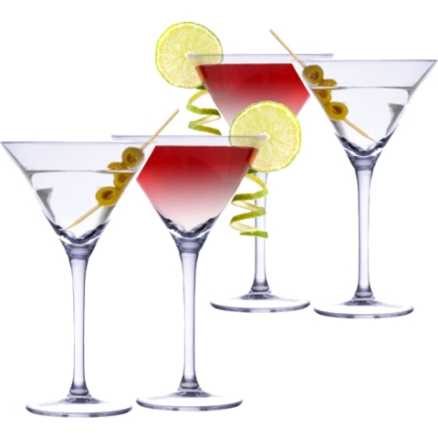 12x Martini cocktailglazen 220 ml -
