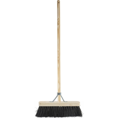 Buitenbezem - FSC hout - natuurvezel - hard - 30 x 150 cm -
