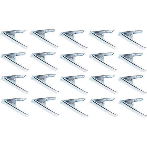 Benson Zeilklem - 20x - 15 cm - zeilclip - metaal - 15 cm -