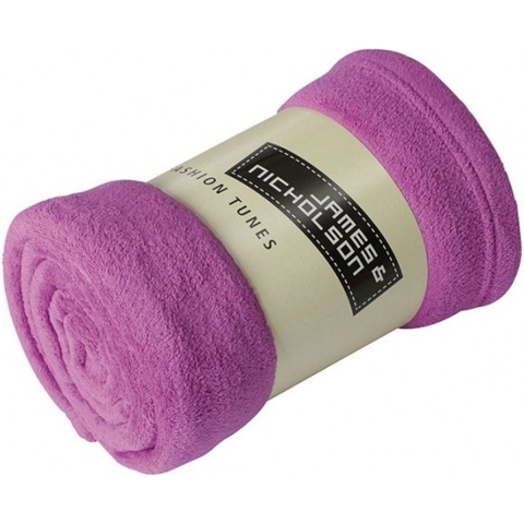 10x Fleece dekens/plaids paars 120 x 160 cm -
