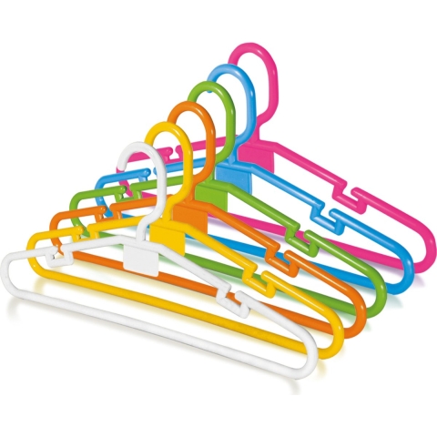 Kledinghangers Montana For Kids - 30x - gekleurd - kunststof - 32,6 cm -