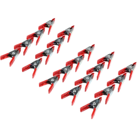 Benson Zeilklemmen/veerklemmen - 32x - staal - 5 cm - mini lijmklemmen -