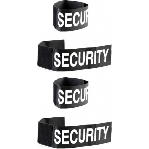 Beveiliger polsband - Set van 6x stuks - volwassenen - security band - klittenband sluiting -