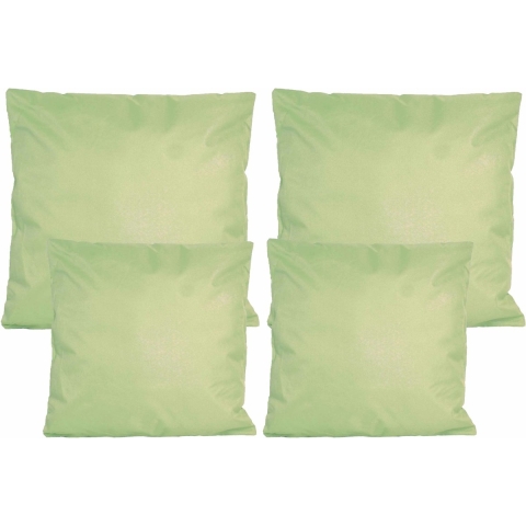 Bank/tuin kussens set - binnen/buiten - 4x stuks - mintgroen - In 2 formaten -