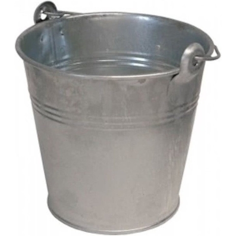 Benson Emmer / teil - 2x - van zink - met handvat - 12 liter -