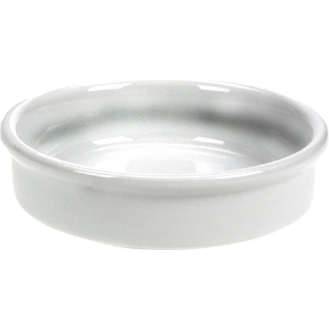 Creme brulee schaaltjes - 12x - porselein - wit - dia 12 cm - Hapjes schaaltjes -