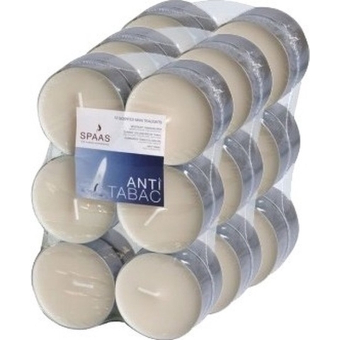 Maxi Geurtheelichtjes/waxinelichtjes - 36x - Anti Tabac - 10 branduren -