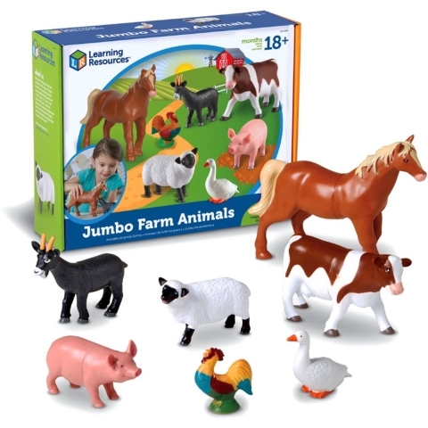 Learning Resources Boerderijdieren Jumbo 7 stuks