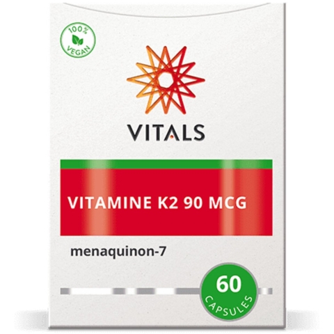 Gratis Verzending: 2x Vitals Vitamine K2 90mcg 60 capsules
