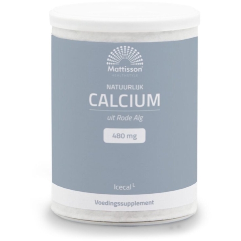 Gratis Verzending: Mattisson Natuurlijk Calcium Icecal 480mg 150 gr