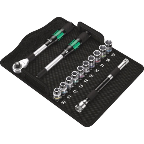 Wera 8006 SC 1 Zyklop Hybrid-ratelset, 1/2"-aandrijving, metrisch , 13 -delig - 1 stuk(s) - 05004090001