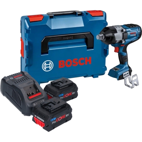 Bosch GDS 18V-1600 HC 18V Accu Slagmoersleutel Set (2x 8.0Ah) In L-Boxx - 1600 Nm