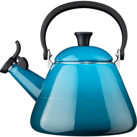Le Creuset Fluitketel Kone - Deap Teal - 1.6 liter - inductie geschikt -
