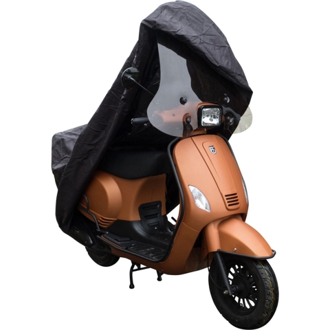CUP scooterhoes van DS COVERS– Outdoor – Waterdicht – UV bescherming – 300D Oxford – met windscherm– Incl. Opbergzak – Maat L