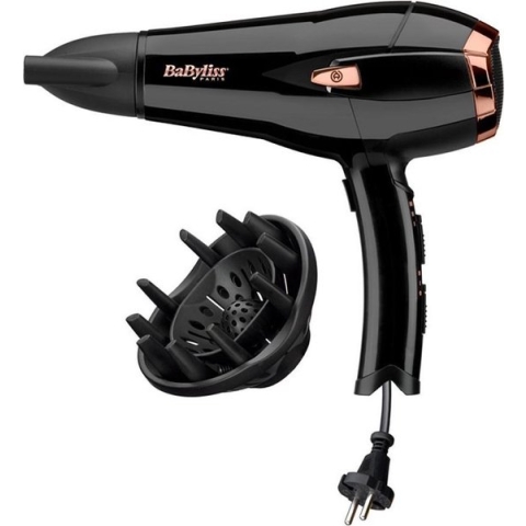 BaByliss Cordkeeper 2000W Fohn D373E - 1,95m intrekbaar snoer - 15mm grote diffuser