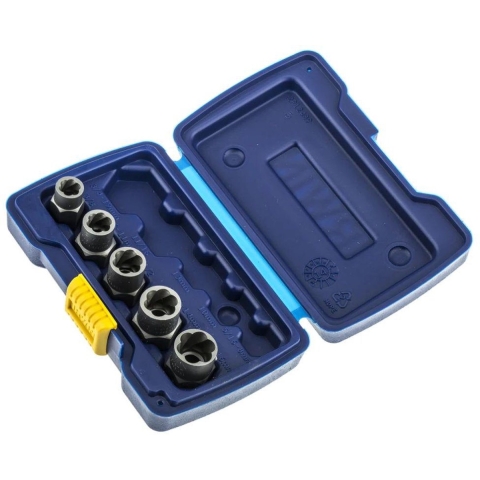 Irwin 5-delige bout exctractieset (basis): 3/8”, 7/16” (11 mm), 1/2”, 9/16” (14 mm), 5/8” (16 mm) - 10504634