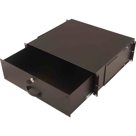 Digitus DN-19 KEY-3U-SW 19 inch Schuiflade voor patchkast 3 HE Zwart
