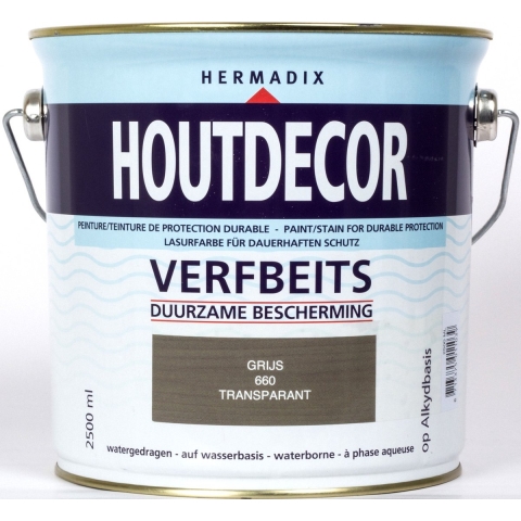 Houtdecor 660 transparant grijs 2500 ml - Hermadix