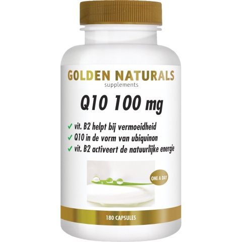 Gratis Verzending: Golden Naturals Q10 100mg 180 vegacapsules