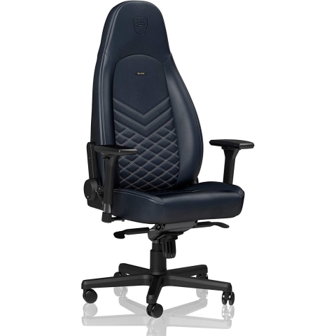 Noblechairs Icon echt leer blauw