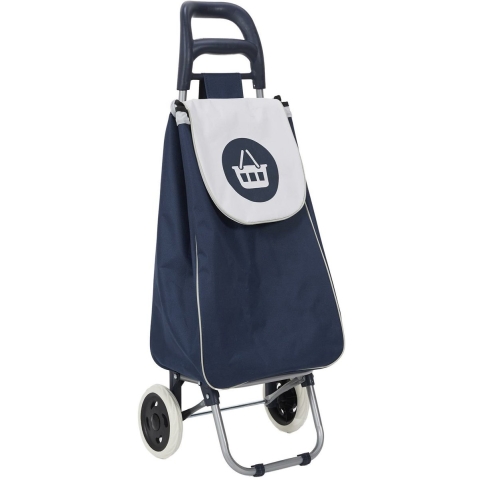 Boodschappentrolley Wheeled - donkerblauw - 96 x 34 x 30 cm - 50 liter -