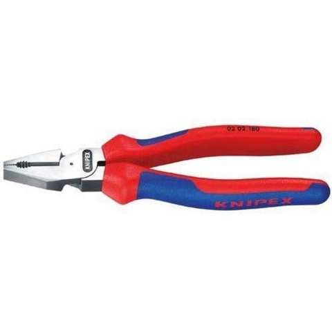 Knipex Kracht-kombitang | Meer-componentengrepen | Zwart geatramenteerd | Lengte 225 mm | Zelfbedieningskaart/blister - 02 02 225 SB