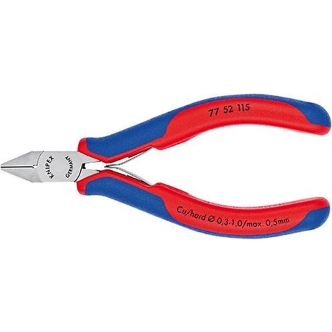 Knipex Elektronica-Zijsnijtang | 115 mm Lengte | Meer-Componentengrepen - 77 52 115