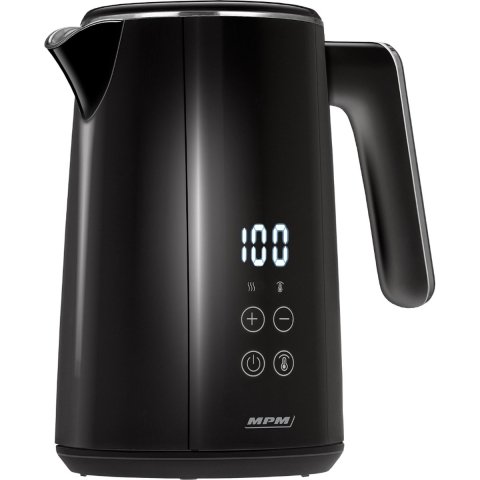 Stille waterkoker met instelbare temperatuur - Digitale temperatuurweergave - 1,7 liter - Dubbelwandig - 2200W (zwart