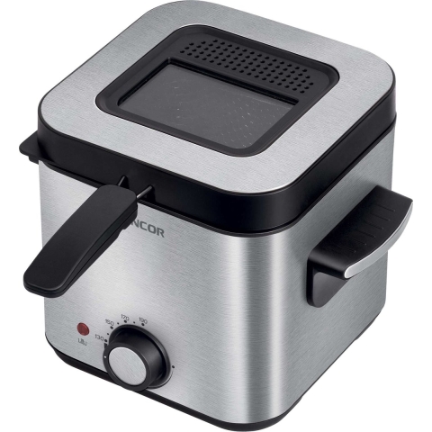 Sencor SFR 6200SS frituurpan / friteuse - 1,5 liter - 900W - 130 tot 190 graden - met kijkvenster - cool touch handvat
