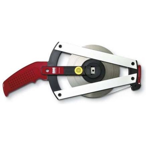 BMI Meetband met frame | lengte 50 m bandbreedte 13 mm | B cm EG II | aluminium geel glasvezel | 1 stuk - 320041050BF 320041050BF
