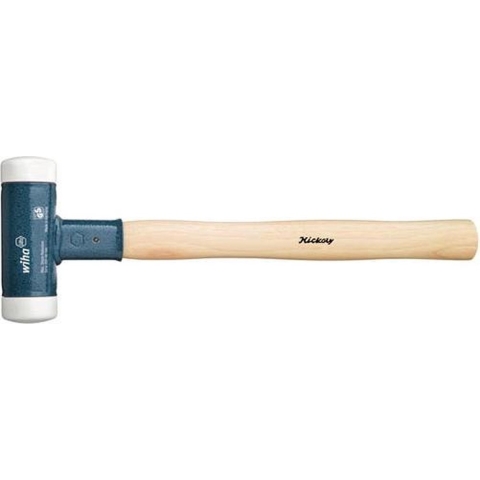 Wiha Kunststof hamer terugslagloos | zeer hard | met hickorysteel | rond-slagkop | 125 mm | 40 mm - 39010 - 39010