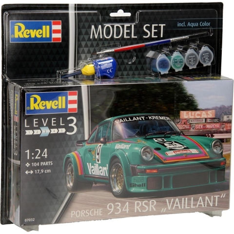 Model Set Level 3 - Porsche 934 RSR Vaillant 1:24