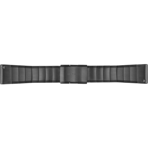 QuickFit 26 horlogebandje - Donkergrijs roestvrij staal Horlogeband