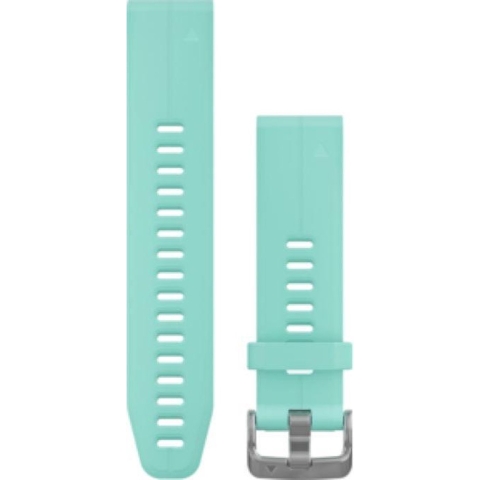 QuickFit 20 horlogebandje - Vorstblauw silicone Horlogeband