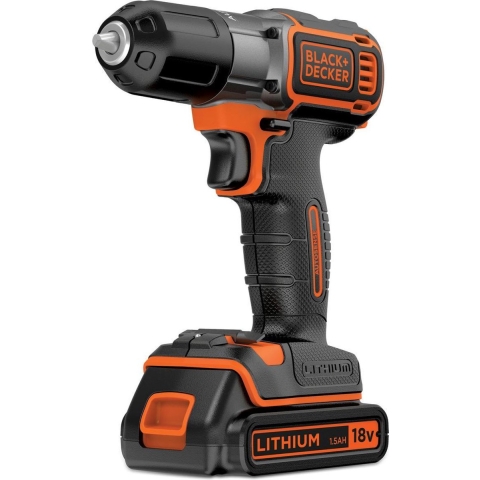 ASD184K Boormachine met pistoolgreep Lithium-Ion (Li-Ion) 1.5Ah Zwart, Oranje