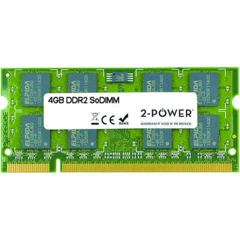 2-Po 4gb ddr2 800mhz sodimm Werkgeheugen