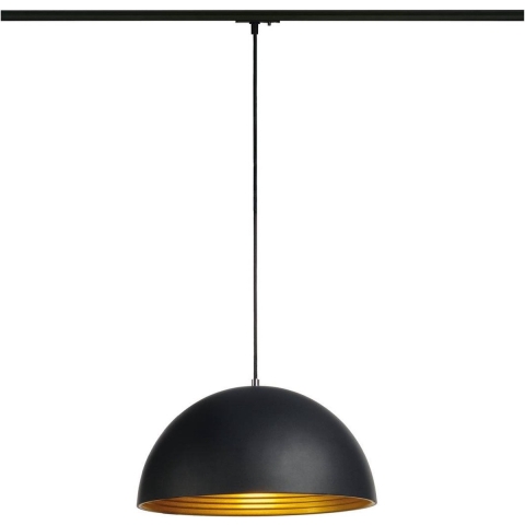 SLV 143932 230V-railsysteem lamp E27 Zwart, Goud