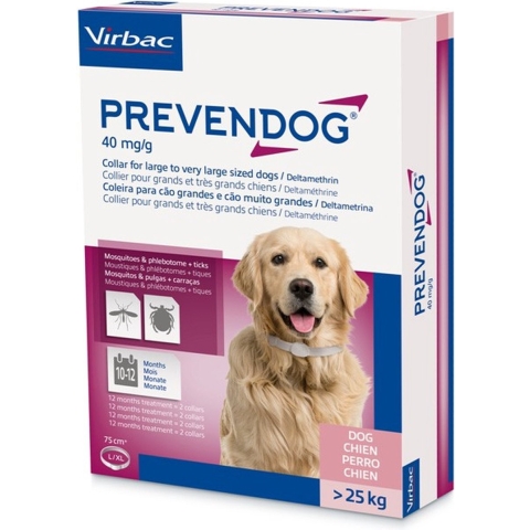 Virbac Prevendog 40 mg/g Chien>25 kg 75 cm | 1 pièce