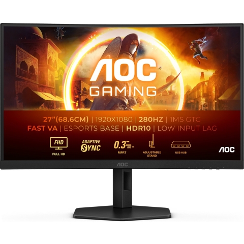 AOC C27G4ZXU Zwart