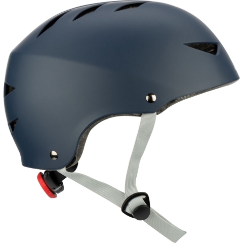 Nijdam Skate Helm Verstelbaar - Blue Streak - Maat M - Blauw/Grijs