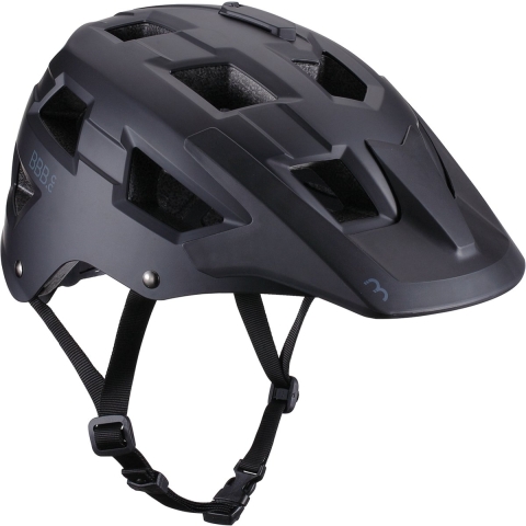 BBB Cycling MTB Helm Nanga - Met Bevestiging voor Camera of Verlichting - Wasbare Padding - Fietshelm Volwassenen: Heren&Dames - Mat Zwart - L - BHE-54