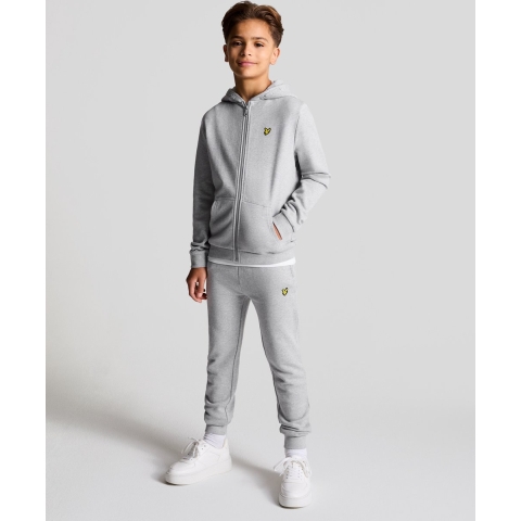 Lyle & Scott Cardigan - Light Grey Mergel - Lyle & Scott - 12-13 jaar (152-158) - Cardigan